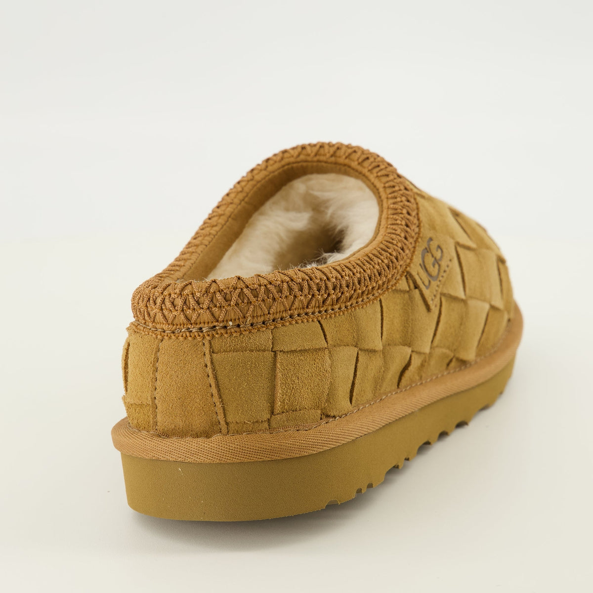 Tasman Woven 브라운 스웨이드 뮬