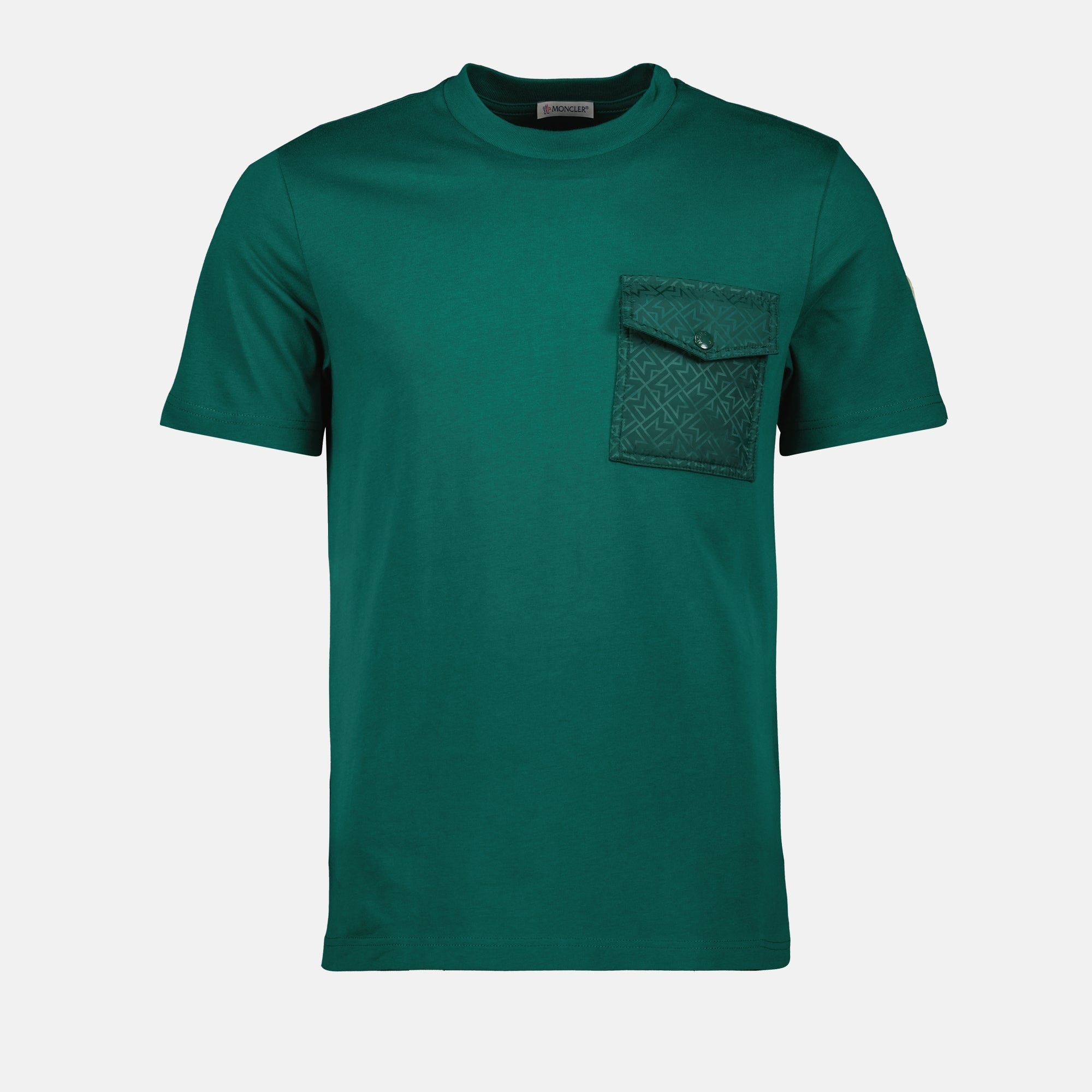 Image of Monogram Pocket T-Shirt by Moncler for Men - Season Spring-Summer 2025 - Front View