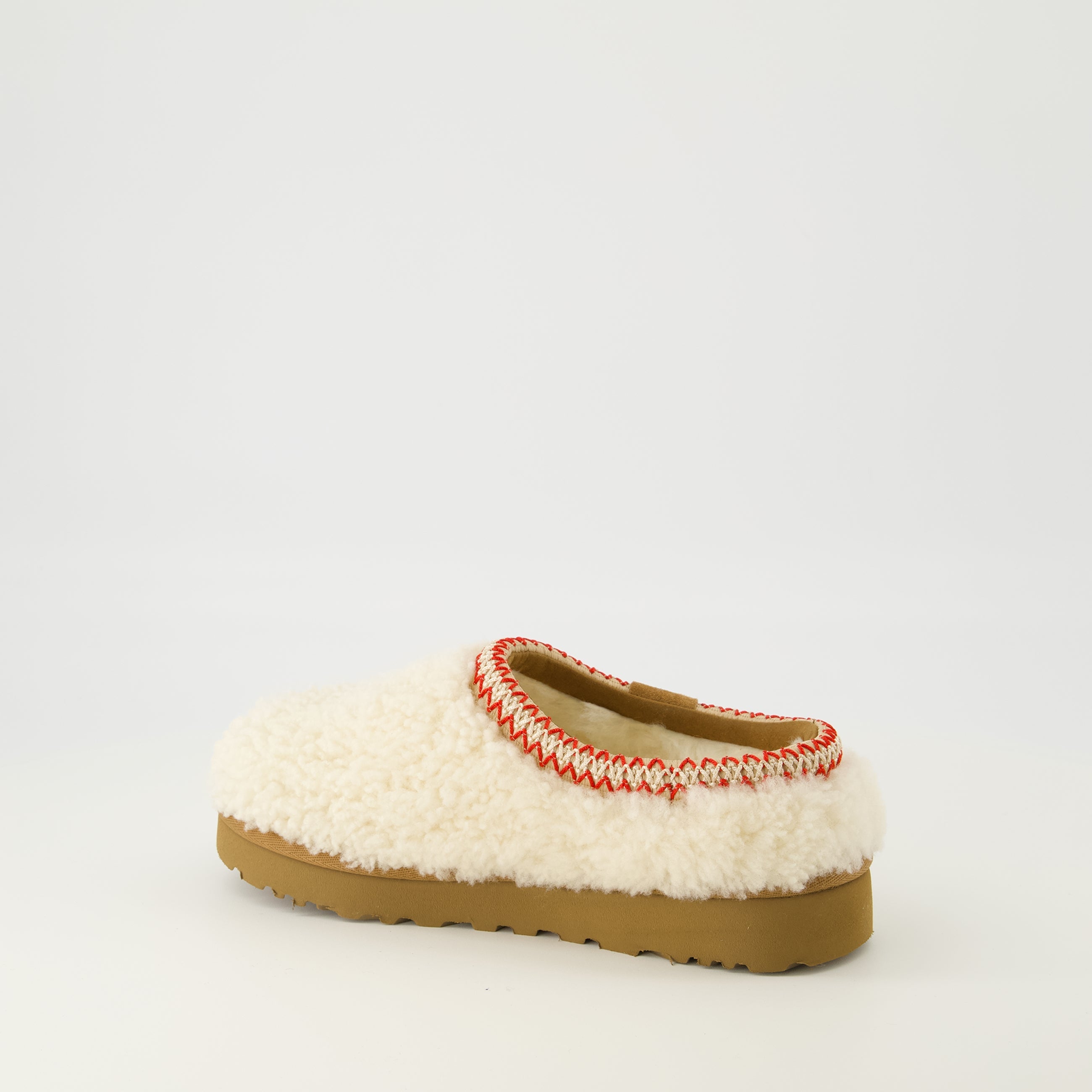 Ugg Mules, Curly Sheepskin Shoes, Autumn Winter Footwear, Comfortable Slip-On Mules, UGGplush Footbed