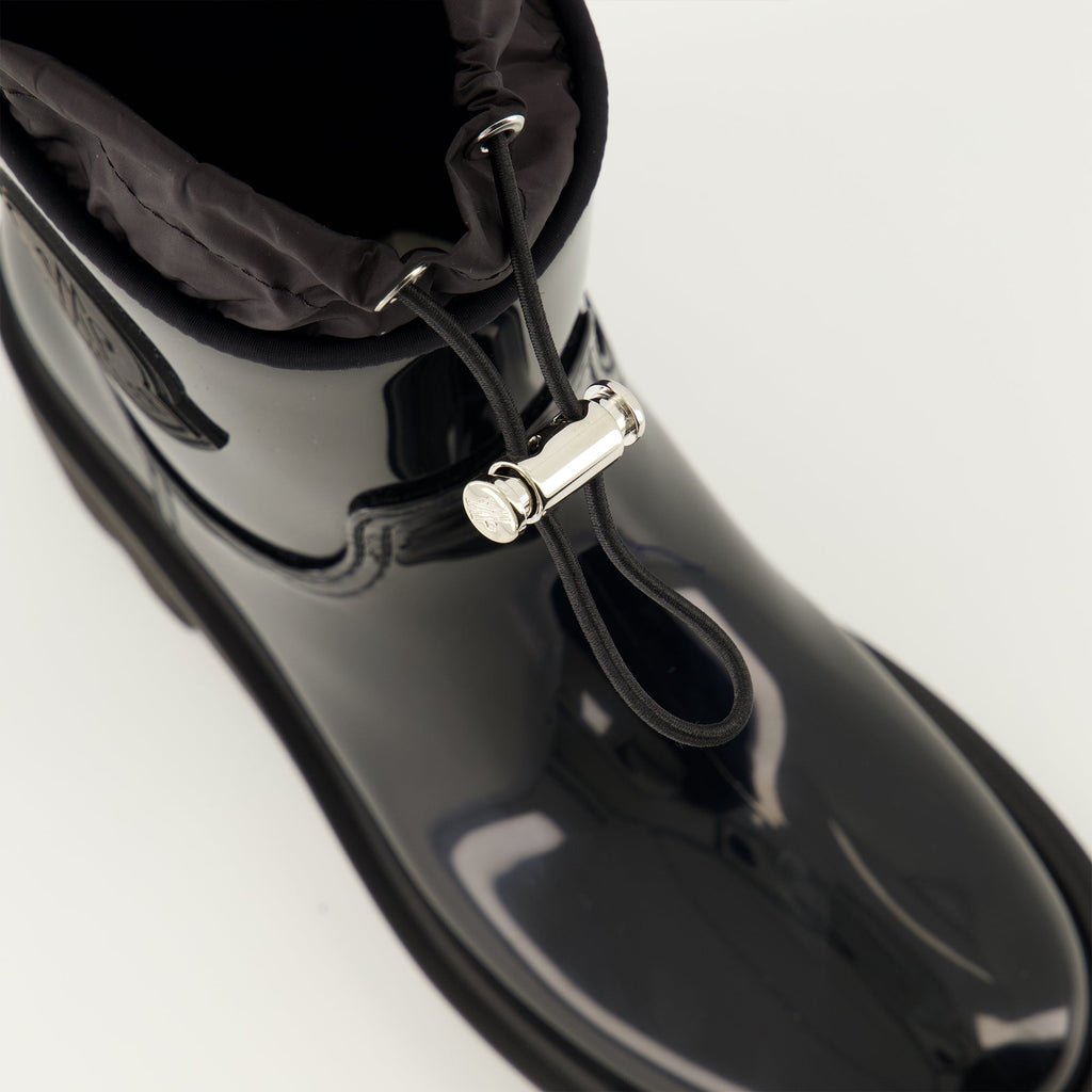 Immagine degli stivali neri Kickstream di Moncler per donne - Stagione Primavera-Estate 2026 - Vista dettagliata dall'alto