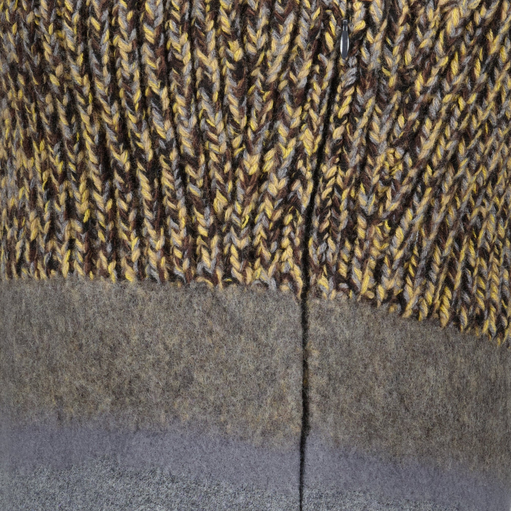 Prada dress, grey wool dress, Fall-Winter collection, sleeveless dress, designer fashion