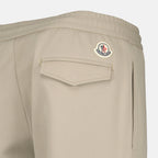 Joggers de Nylon Beige