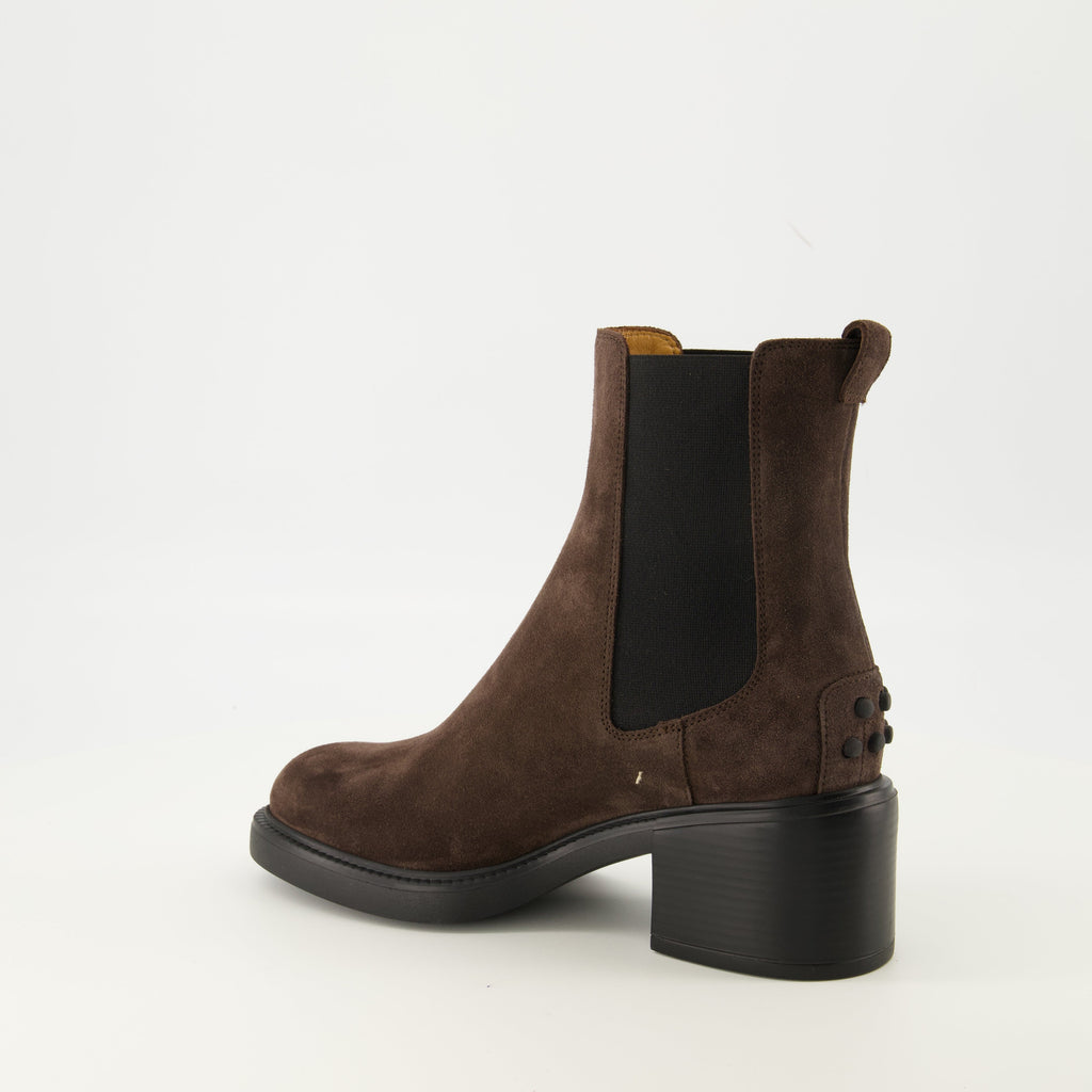 brown suede ankle boots tods women 15586451194236