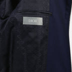 Image de Veste Zippée Marine par Dior pour Hommes - Saison Printemps-Été 2026 - Détail Vue 2