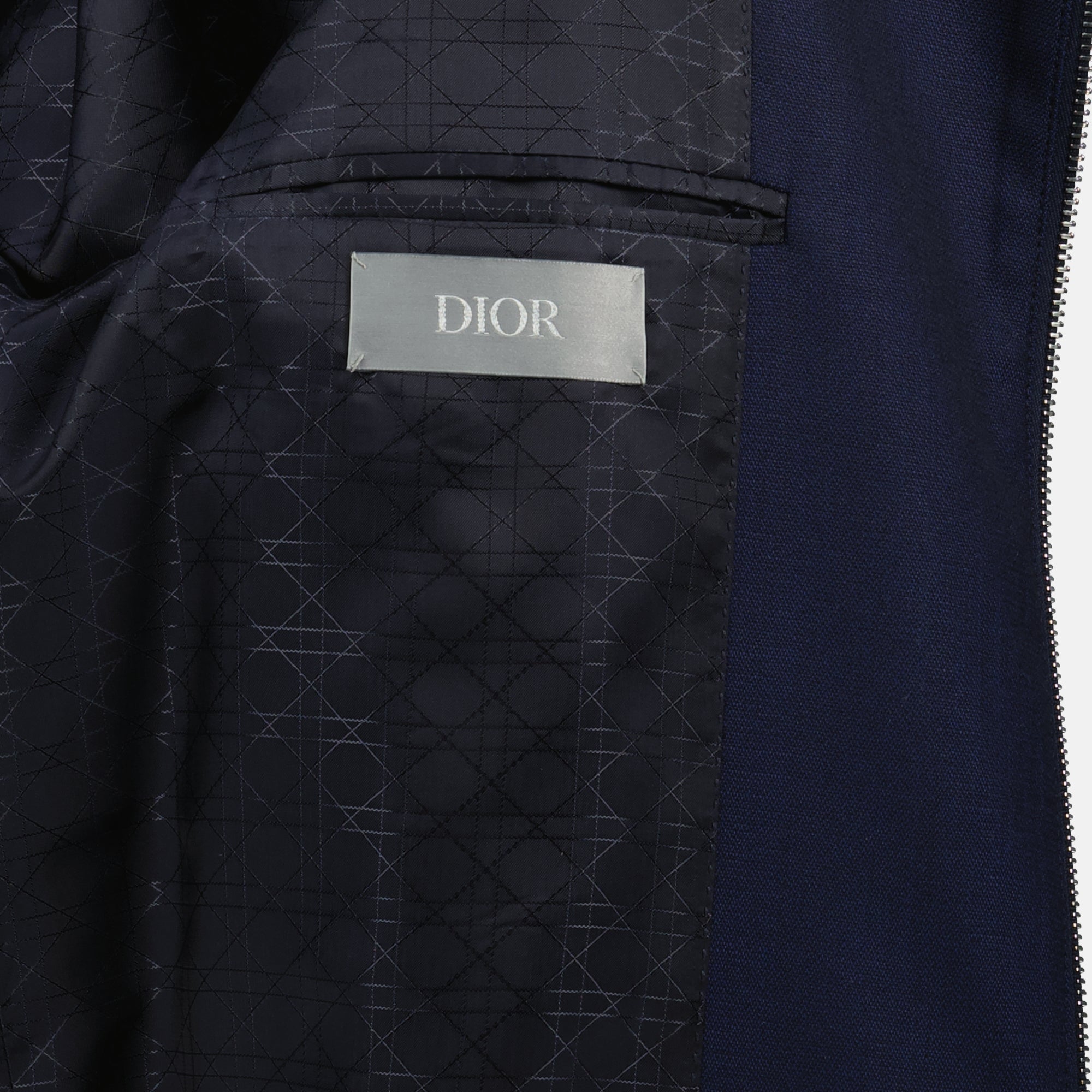 Image of Navy Zipped Jacket by Dior for Men - Season Spring-Summer 2026 - Detail View 2
