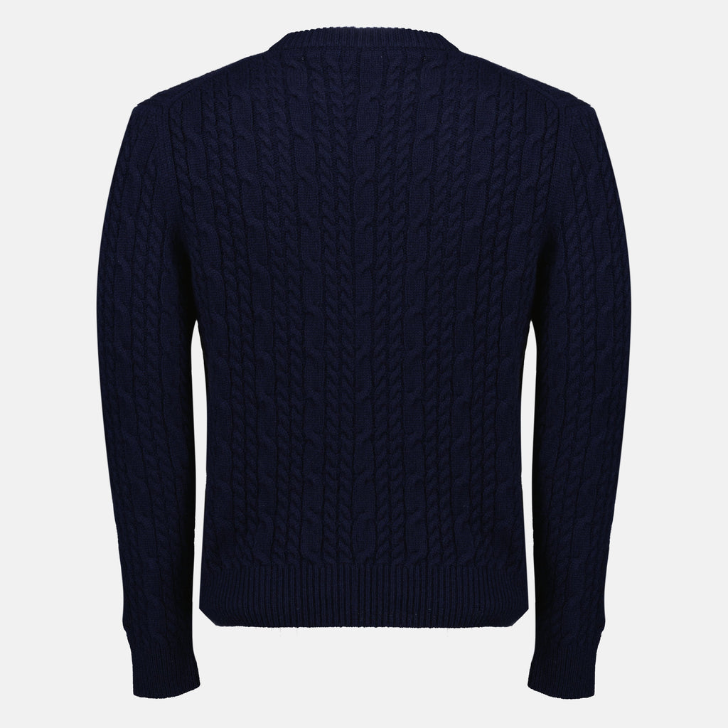 Navy Blue Knit Sweater