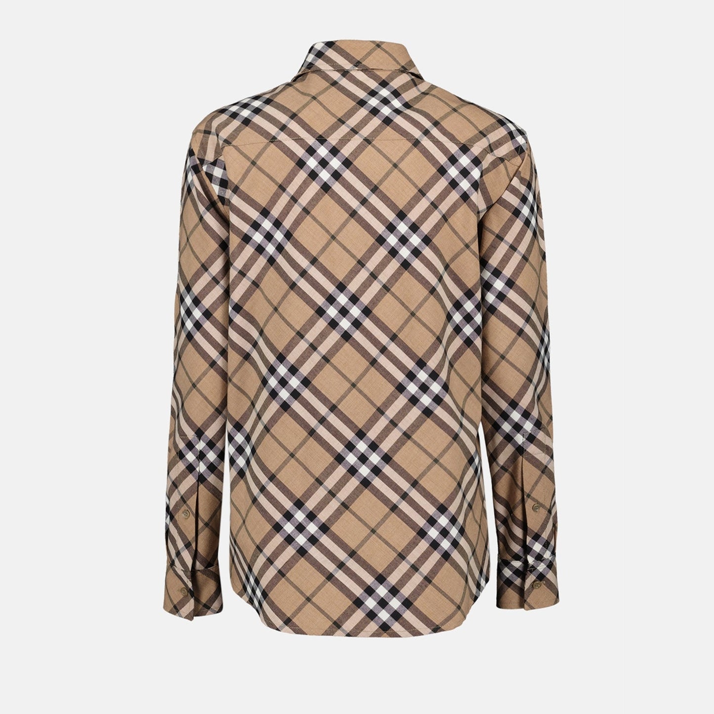 Burberry plaid shirt, wool clothing, luxury fashion, classic check, sophisticated style