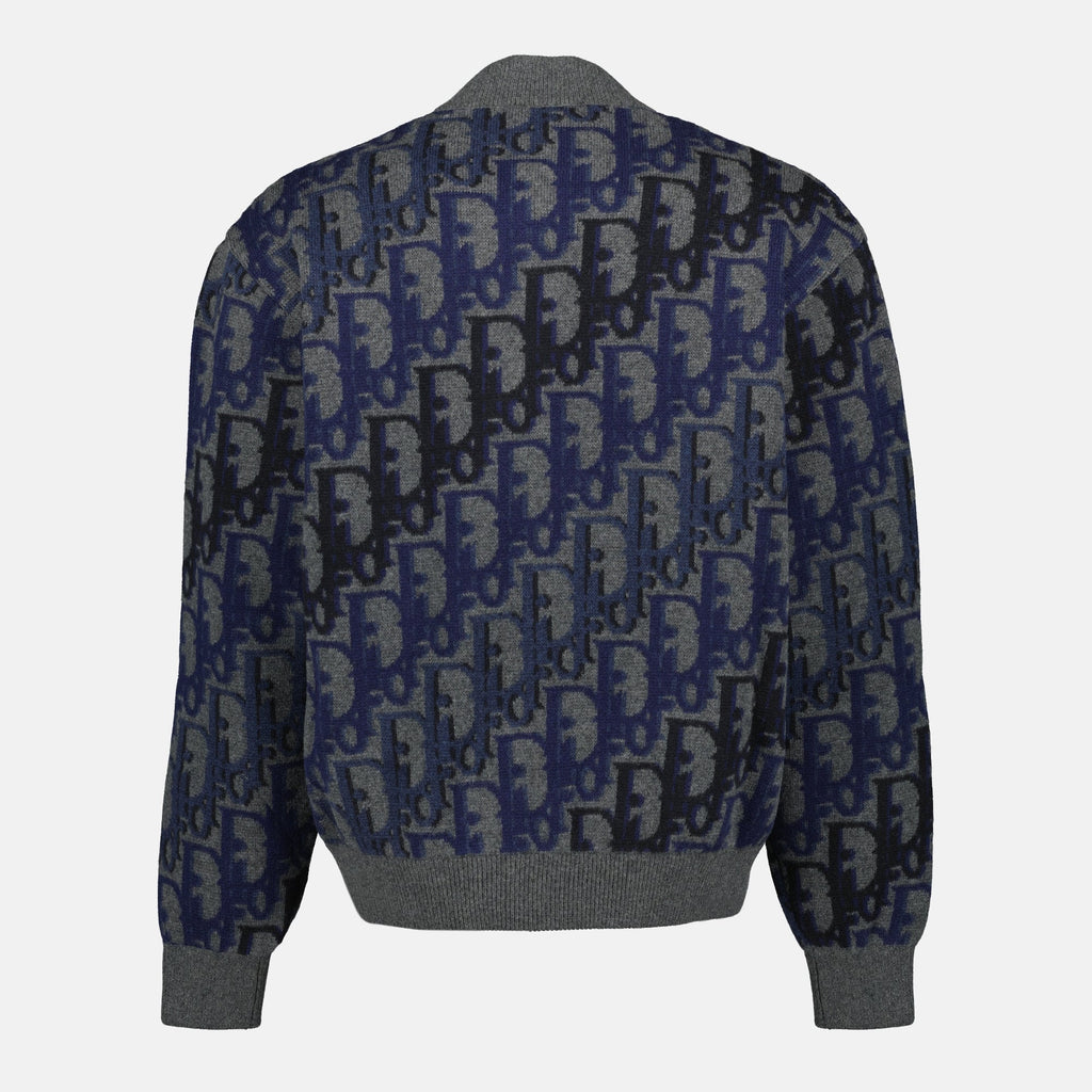 Image of Dior Oblique Wool Jacket by Dior for Men - Season Spring-Summer 2026 - Back View