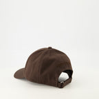 Bild der braunen Logo-Basecap von Moncler für Männer - Saison Frühling-Sommer 2026 - Detailansicht 1