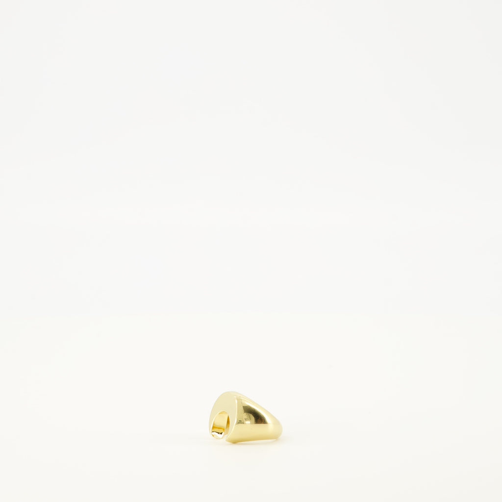 Marine Serre ring, gold-plated jewelry, engraved ring, women's accessories, luxury fashion jewelry