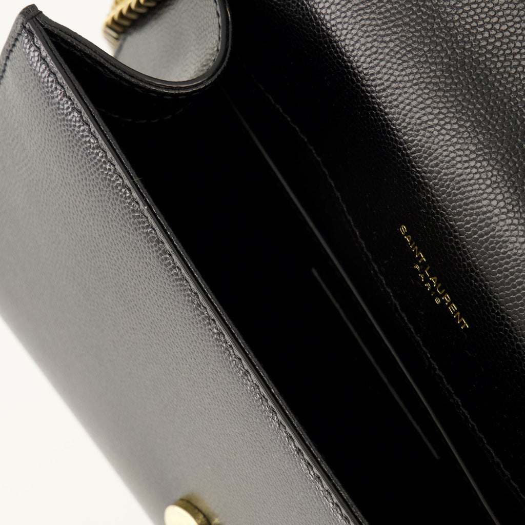 Image of New Kate Small Black by Saint Laurent for Women - Season Spring-Summer 2026 - Detail View 2