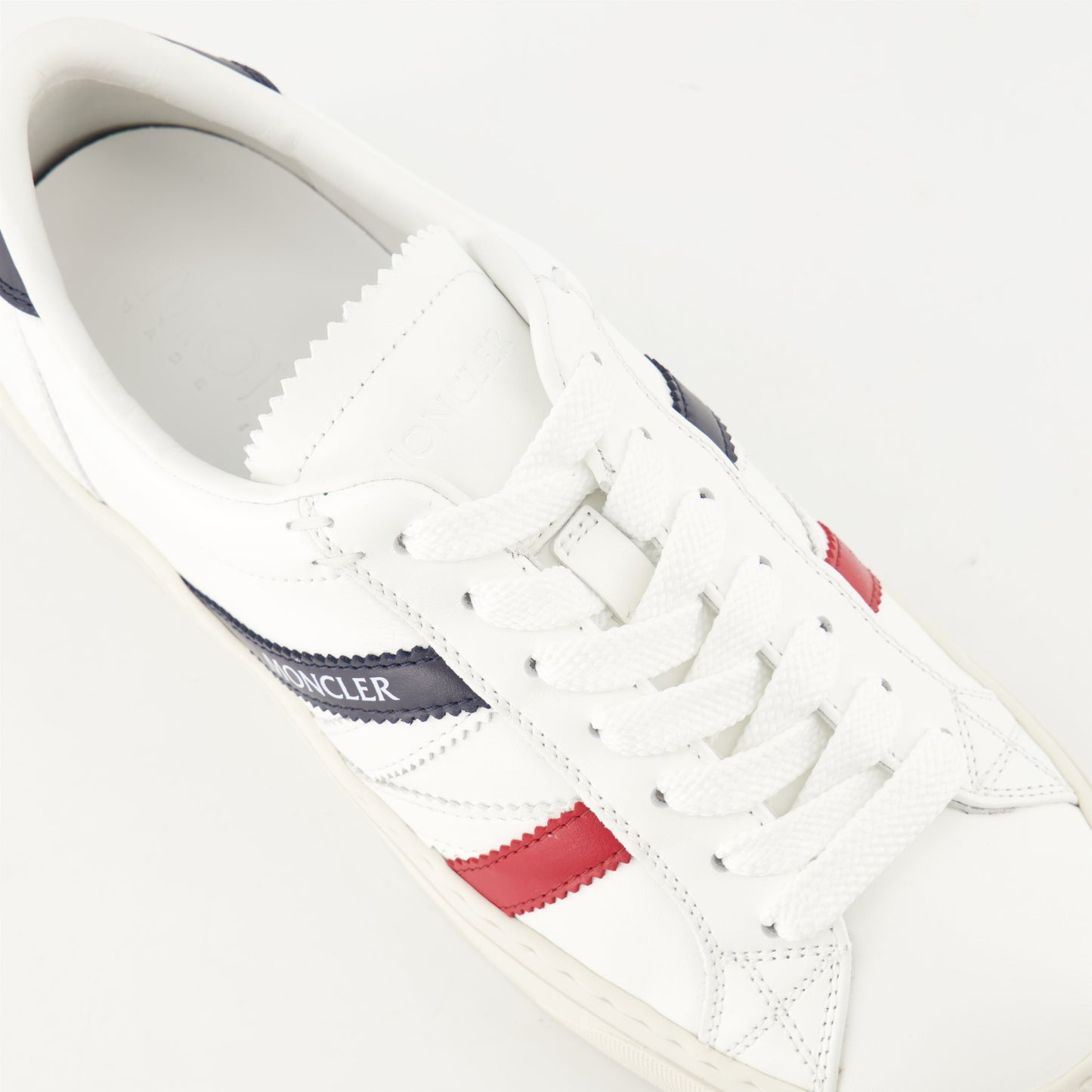 Monaco2 sneakers, Moncler footwear, white leather sneakers, lace-up sneakers, Spring-Summer collection