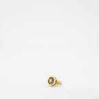 Bild des Medusa-Rings aus schwarzem Perlmutt von Versace für Männer - Saison Herbst/Winter 2023 - Detailansicht 1