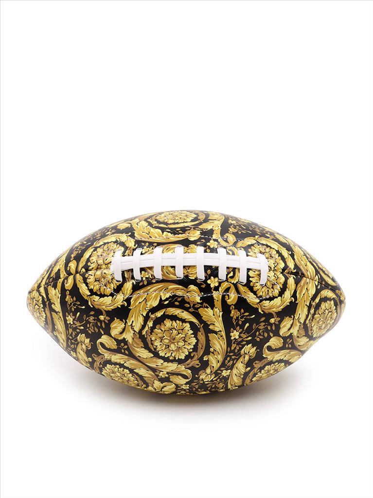 Versace Gold Football, luxurious sports accessories, high-end football, designer football, luxury athletic gear