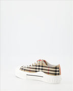 Burberry, Women's sneakers, Checkered canvas, Luxury footwear, Designer sneakers
