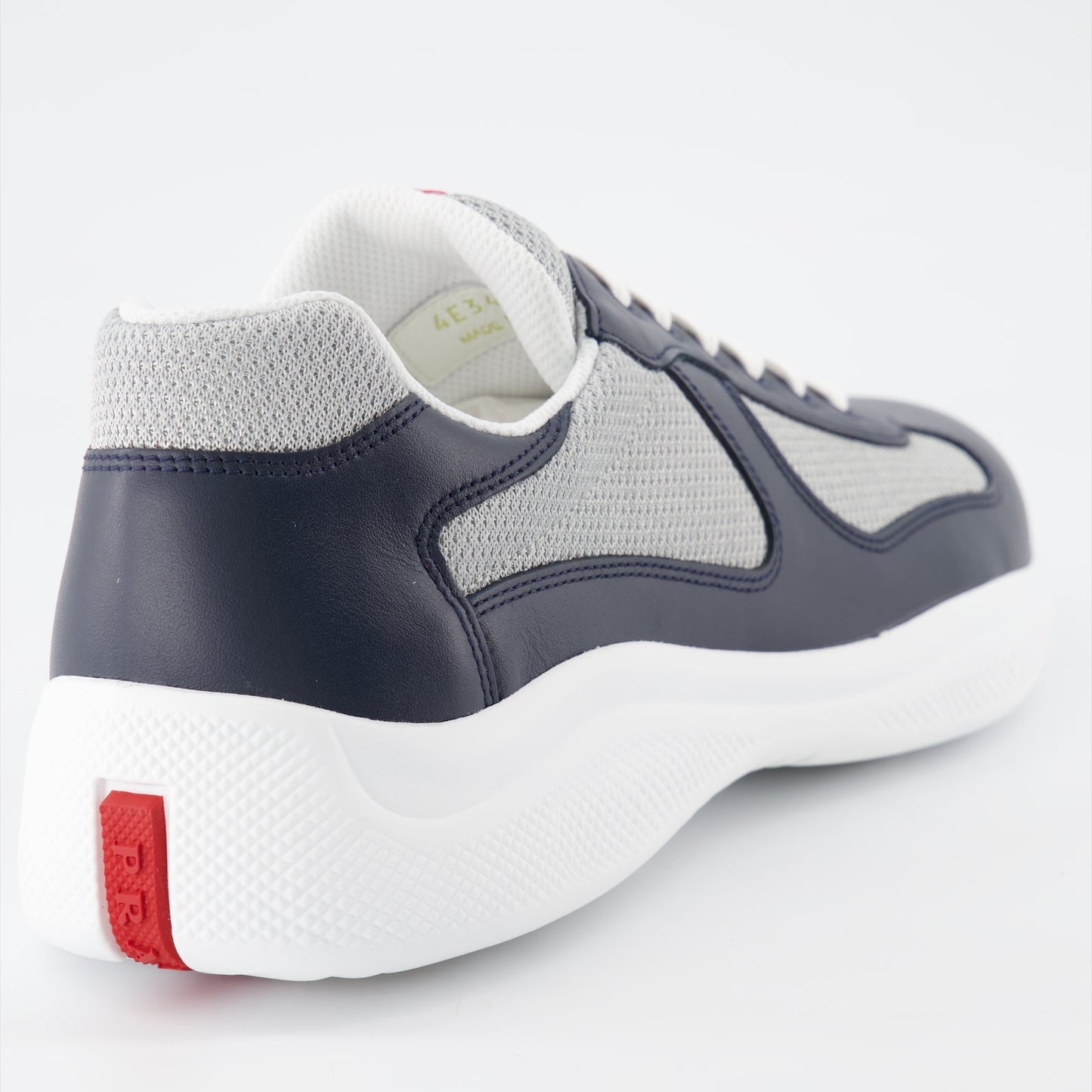 Prada sneakers, men's luxury footwear, America's Cup sneakers, blue-grey sneakers, high-end fashion sneakers