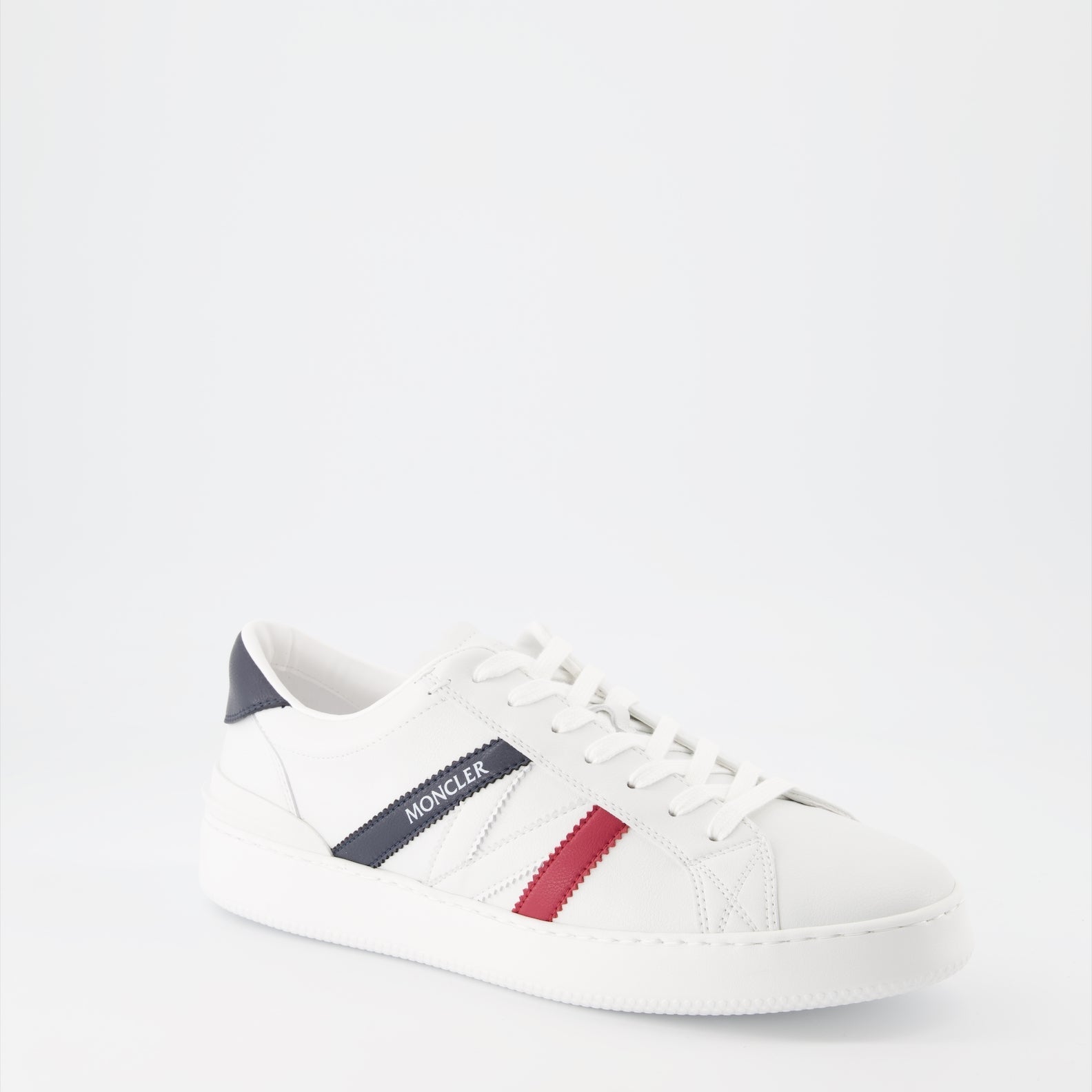 Moncler sneakers, white leather sneakers, luxury men's footwear, designer sneakers, men's casual fashion