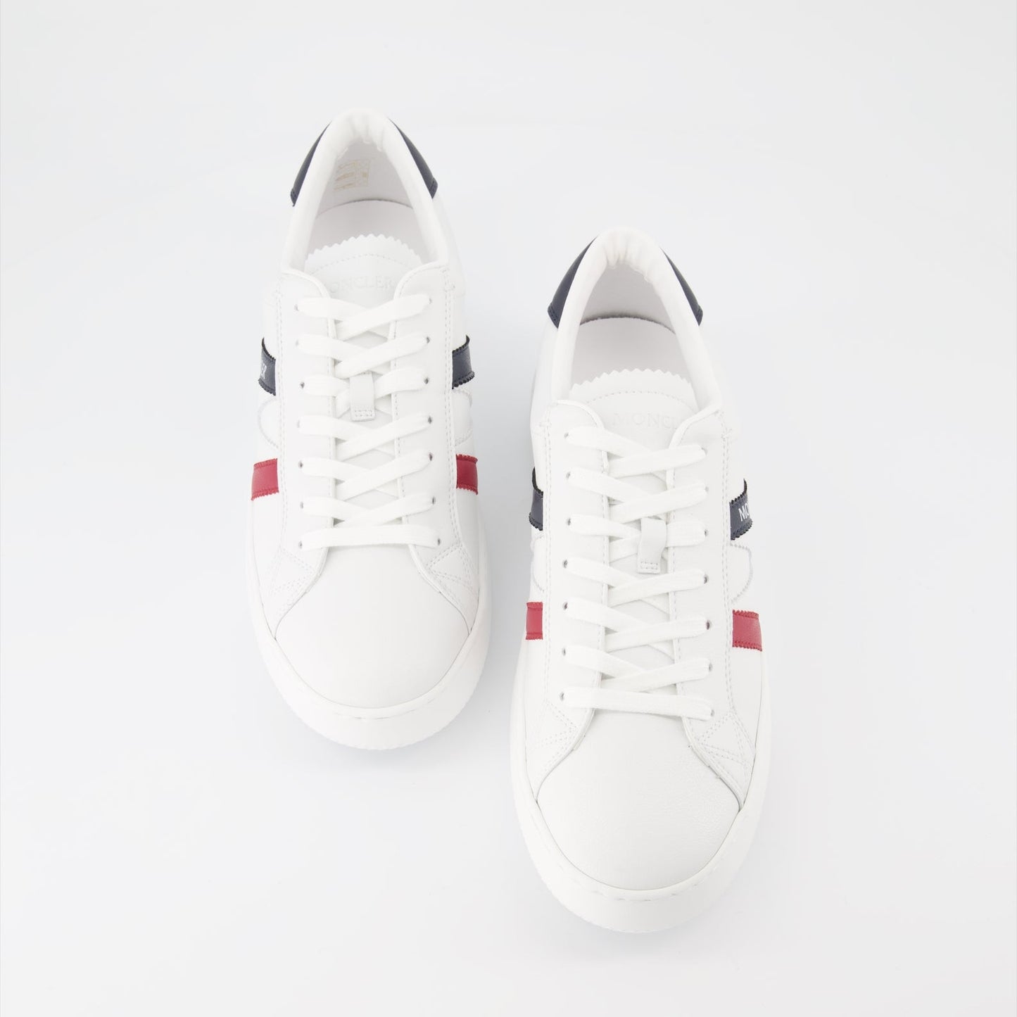 Moncler sneakers, white leather sneakers, luxury men's footwear, designer sneakers, men's casual fashion