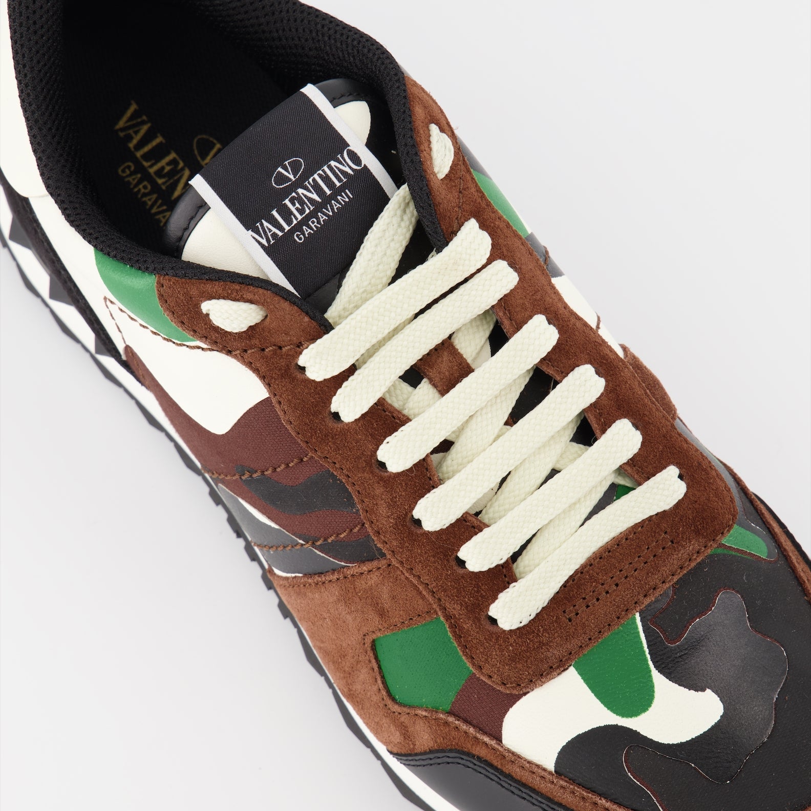 Valentino Garavani, Camouflage sneakers, luxury men's shoes, designer footwear, Rockrunner