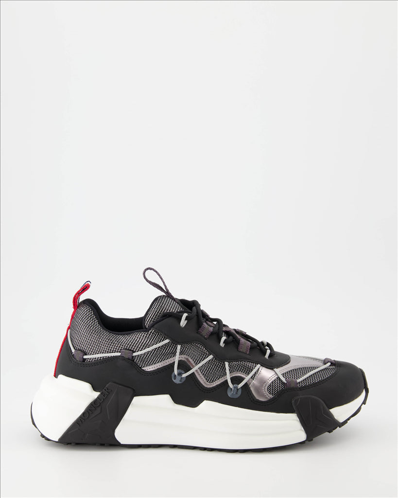 Moncler, black sneakers, luxury men's shoes, fashionable sneakers, elegant comfort