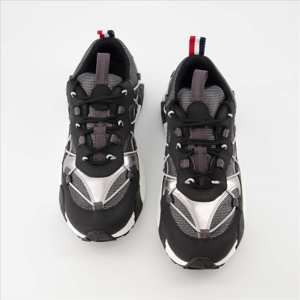 Moncler, black sneakers, luxury men's shoes, fashionable sneakers, elegant comfort