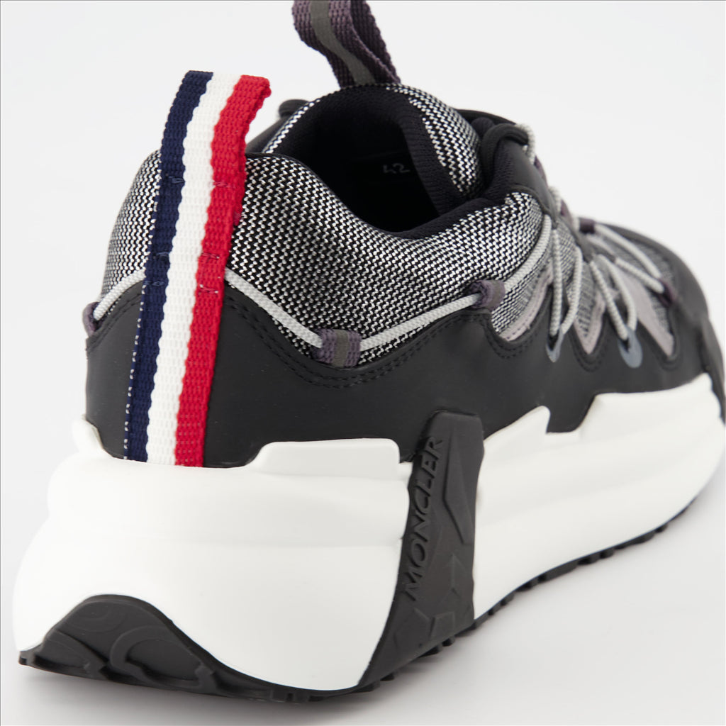 Moncler, black sneakers, luxury men's shoes, fashionable sneakers, elegant comfort