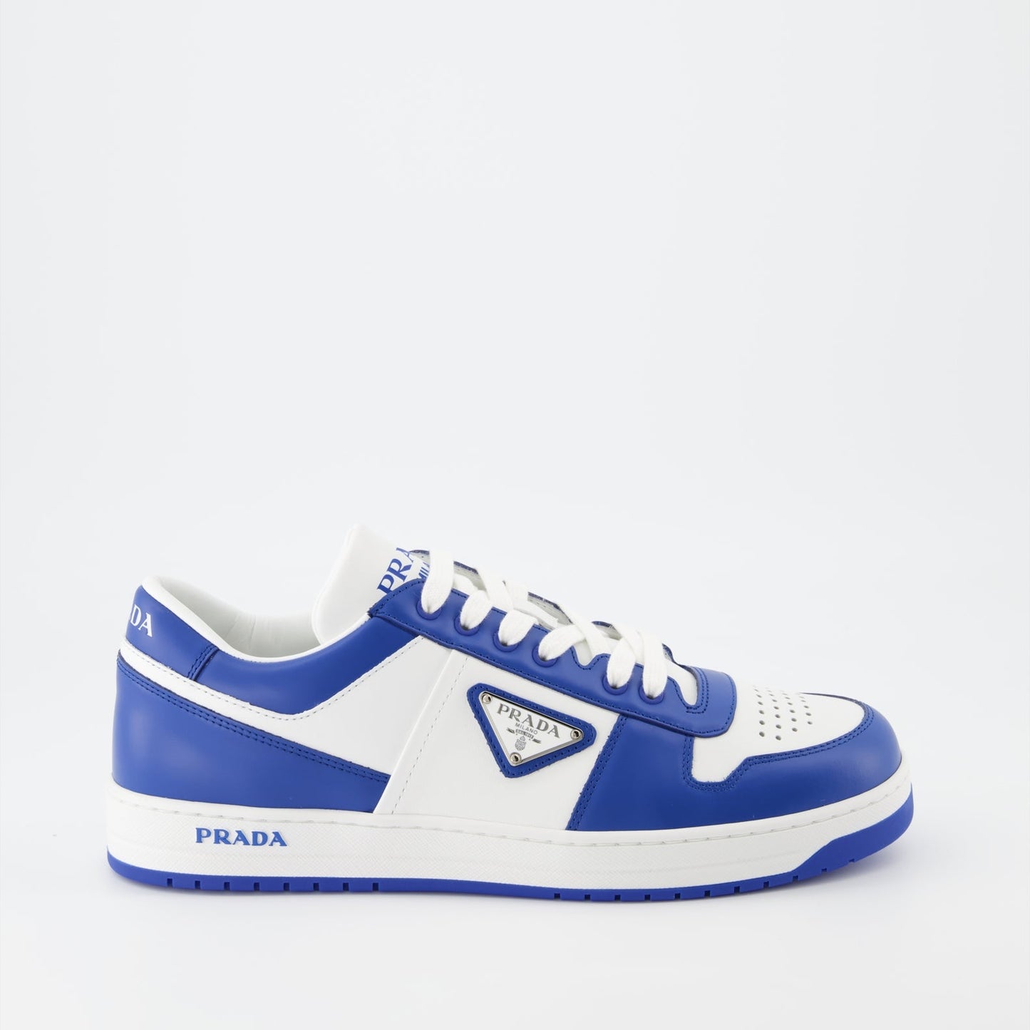 Prada, luxury sneakers, blue-white sneakers, men's fashion, high-end footwear