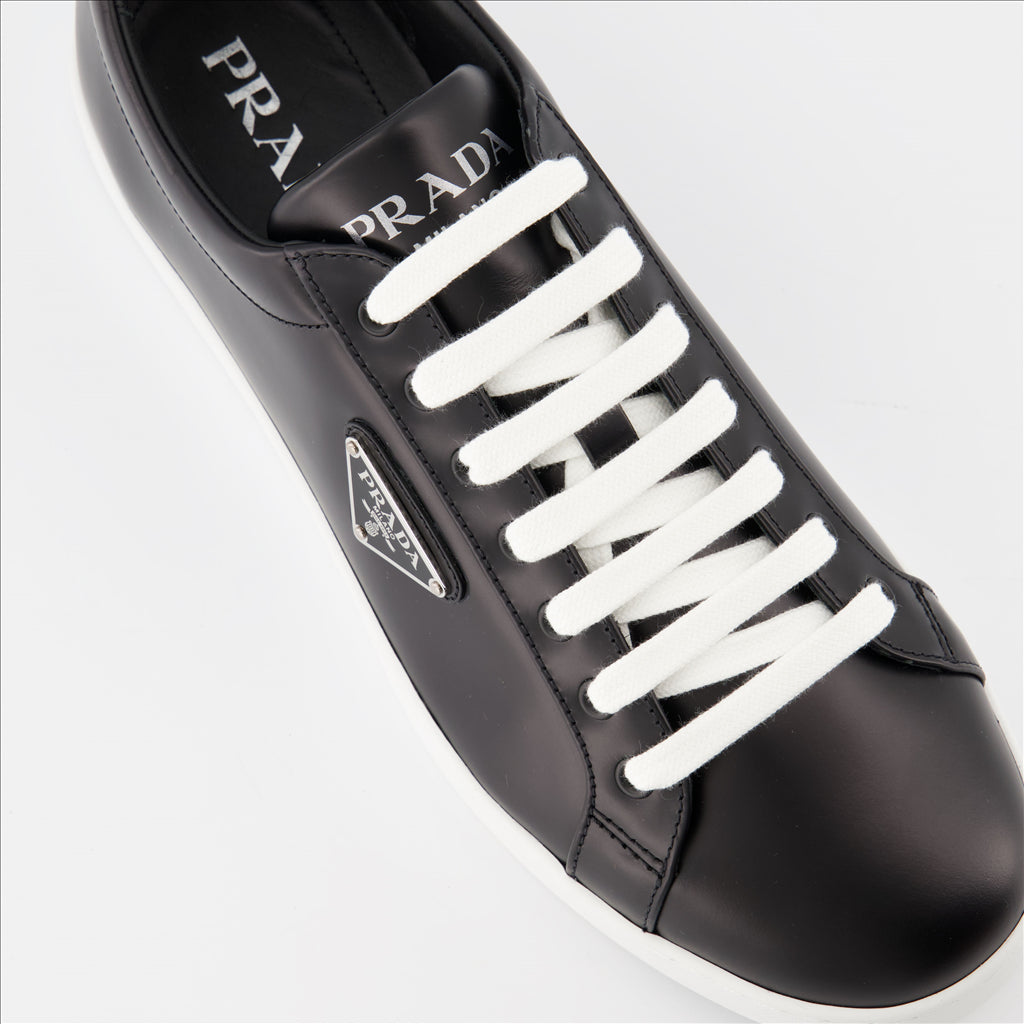 Prada, leather sneakers, luxury, men's shoes, high-end fashion