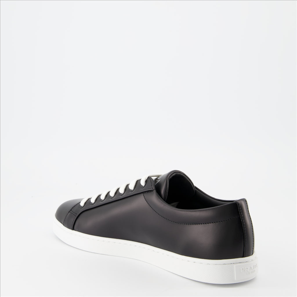 Prada, leather sneakers, luxury, men's shoes, high-end fashion