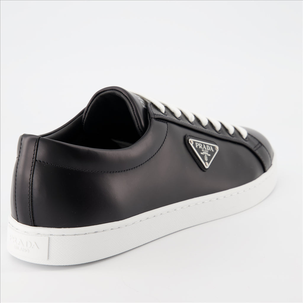 Prada, leather sneakers, luxury, men's shoes, high-end fashion