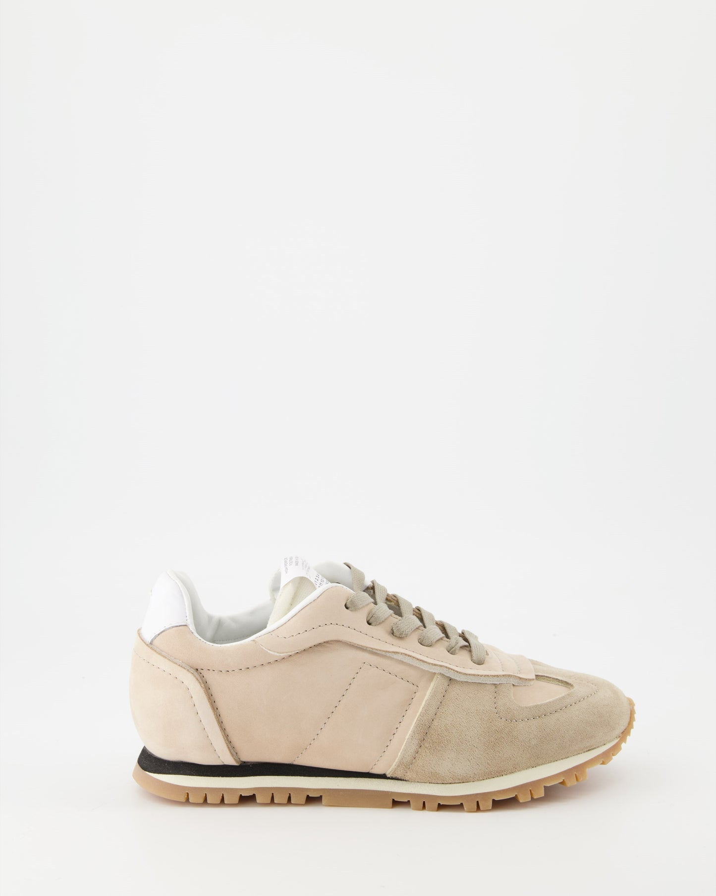 Women's sneakers, Maison Margiela, beige suede, luxury, elegance