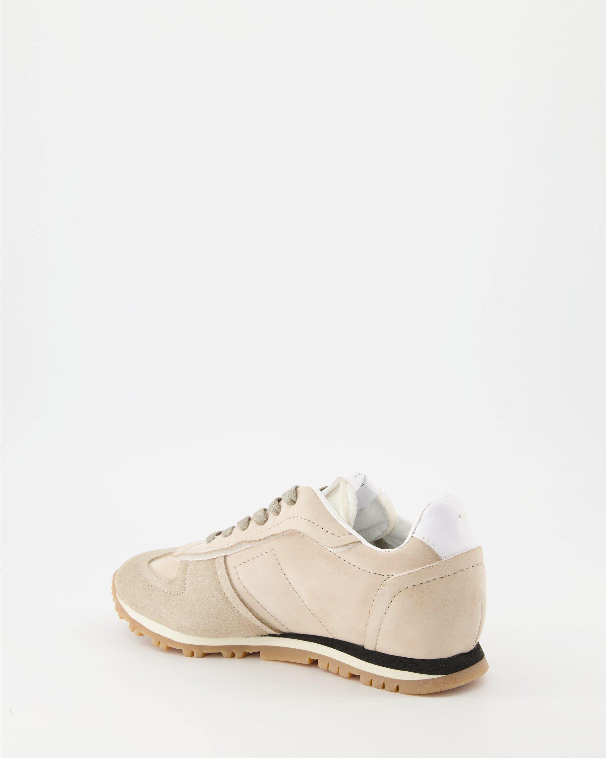 Women's sneakers, Maison Margiela, beige suede, luxury, elegance