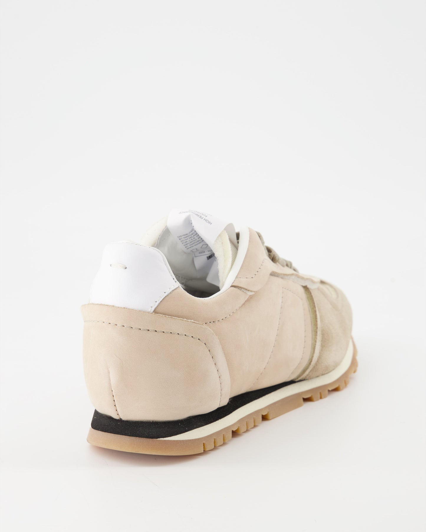 Women's sneakers, Maison Margiela, beige suede, luxury, elegance