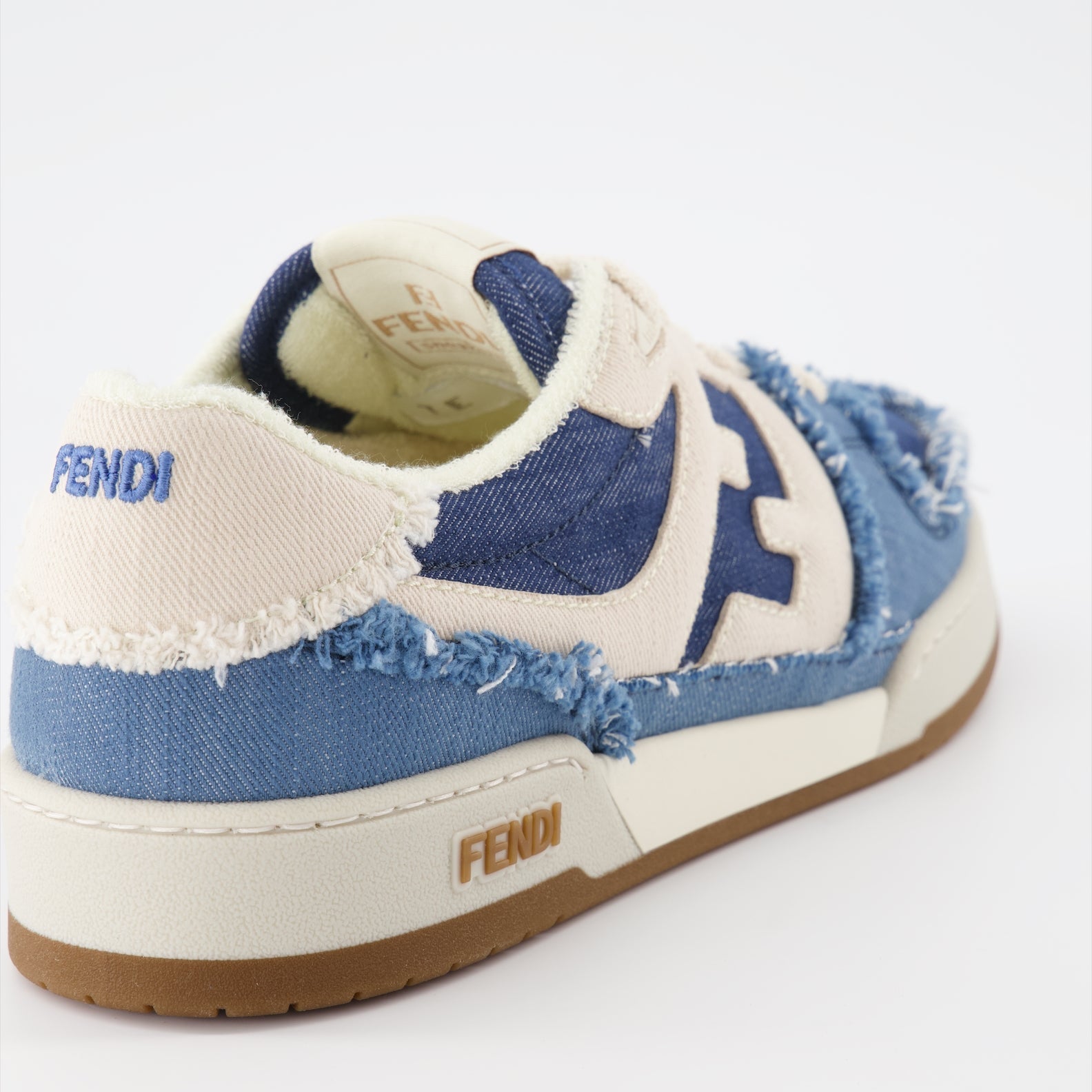 Fendi sneakers, blue sneakers, luxury footwear, designer shoes, Fendi Match