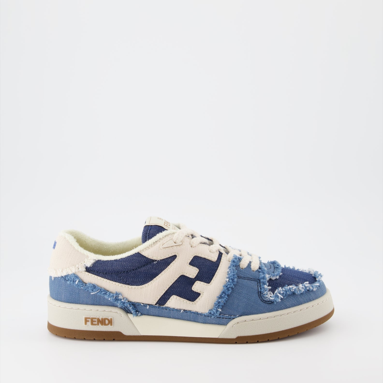 Fendi sneakers, blue sneakers, luxury footwear, designer shoes, Fendi Match