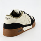 Bilde av Fendi Match svart-beige sneakers av Fendi for menn - Sesong Høst-Vinter 2024 - Bakvisning