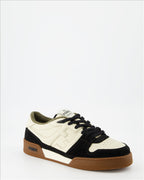 Bilde av Fendi Match svart-beige sneakers av Fendi for menn - Sesong Høst-Vinter 2024 - Front høyre trekvartvisning