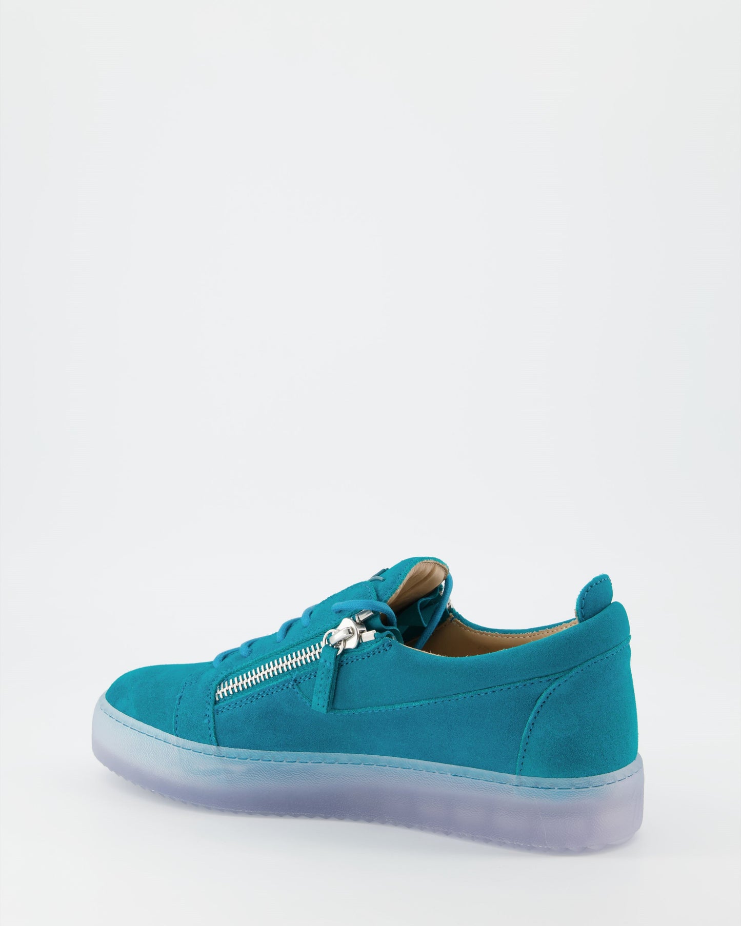 Giuseppe Zanotti, blue suede sneakers, men's luxury footwear, designer shoes, high-end fashion