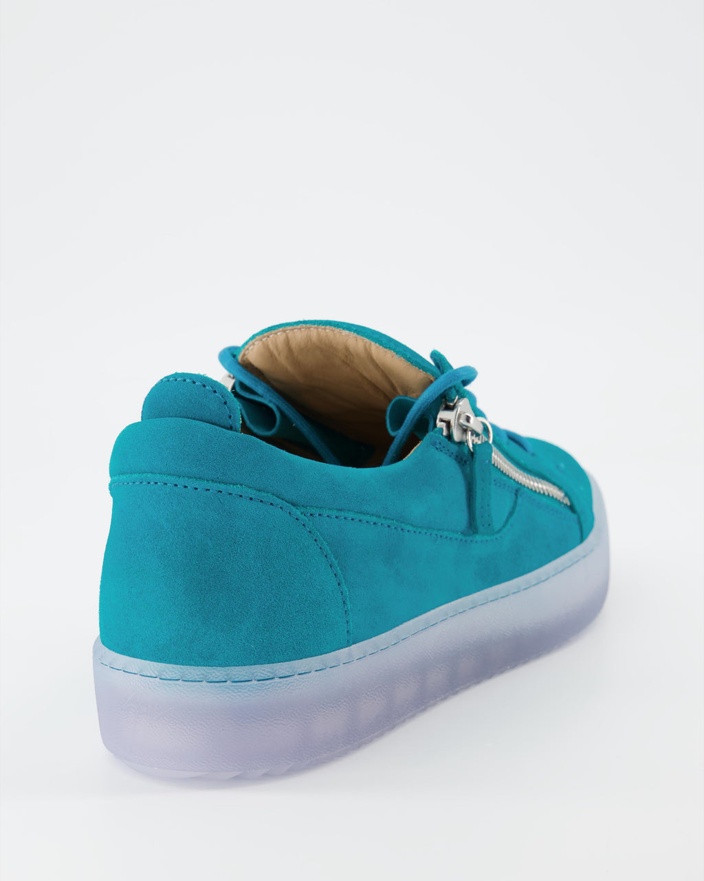Giuseppe Zanotti, blue suede sneakers, men's luxury footwear, designer shoes, high-end fashion