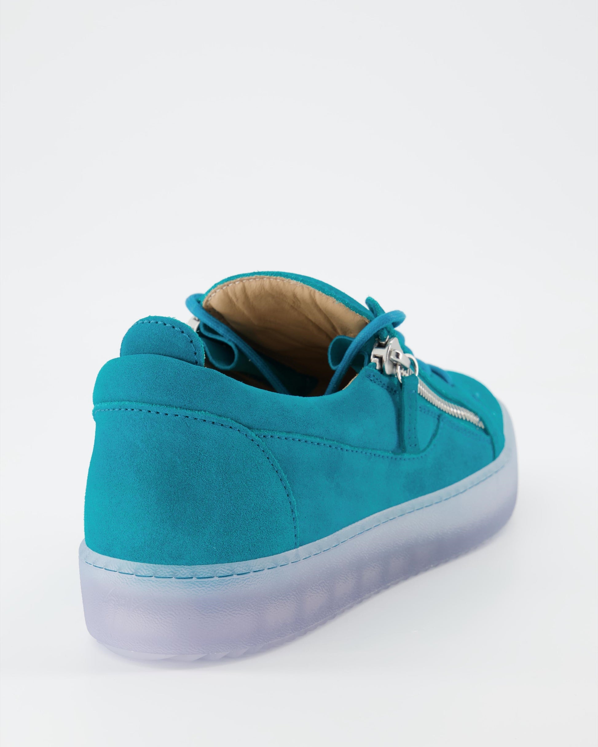 Giuseppe Zanotti, blue suede sneakers, men's luxury footwear, designer shoes, high-end fashion