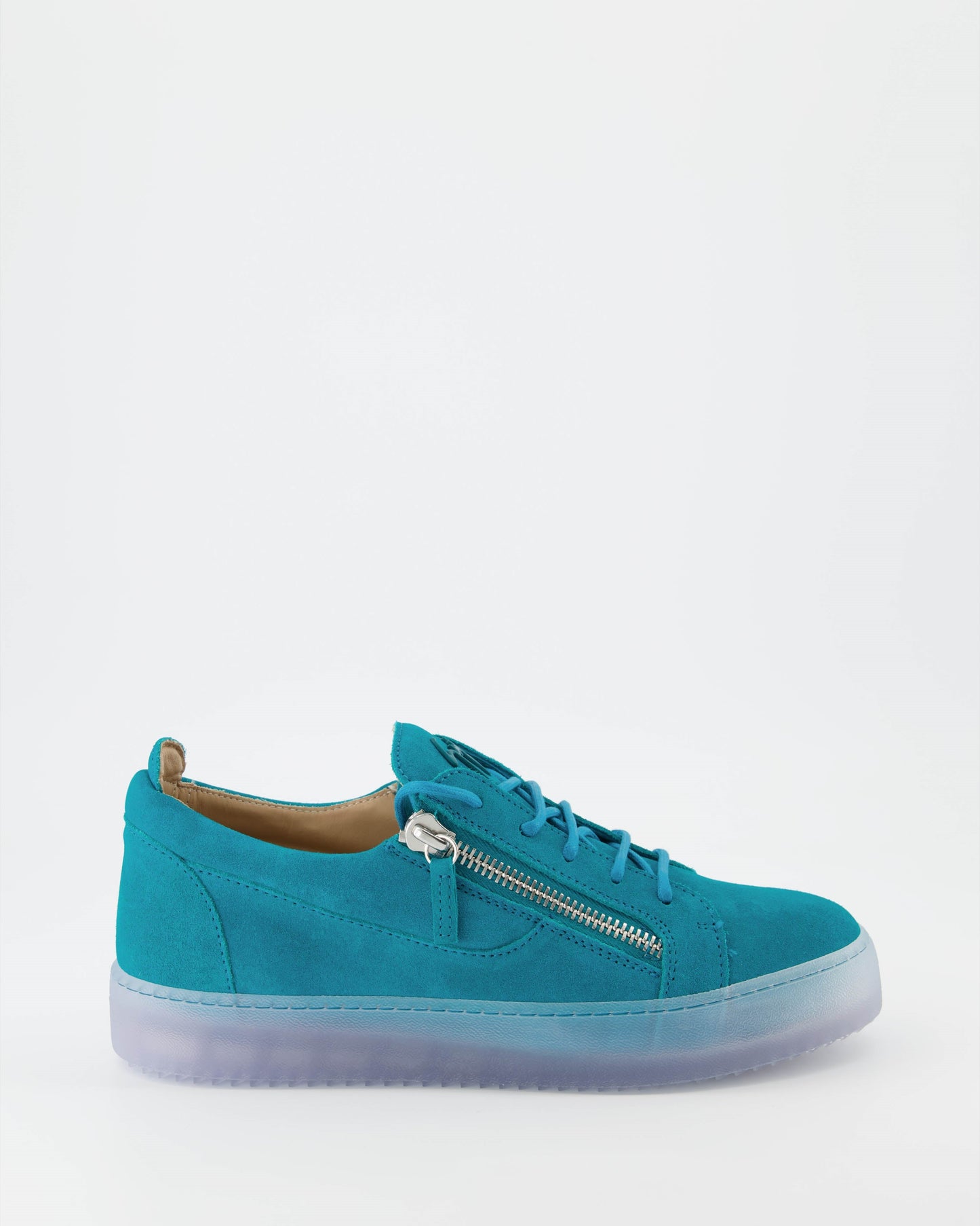 Giuseppe Zanotti, blue suede sneakers, men's luxury footwear, designer shoes, high-end fashion