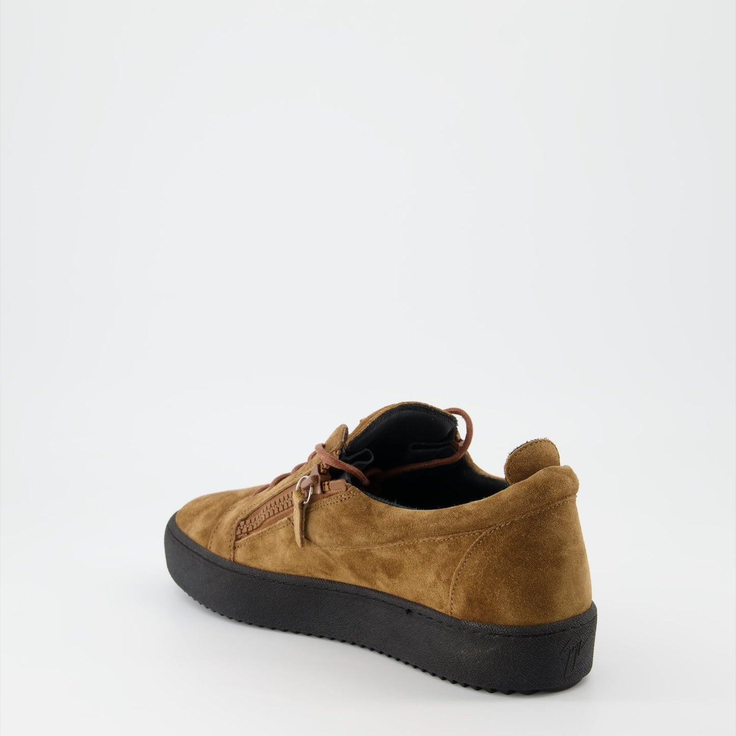 Frankie sneakers, brown suede, Giuseppe Zanotti, men's shoes, luxury