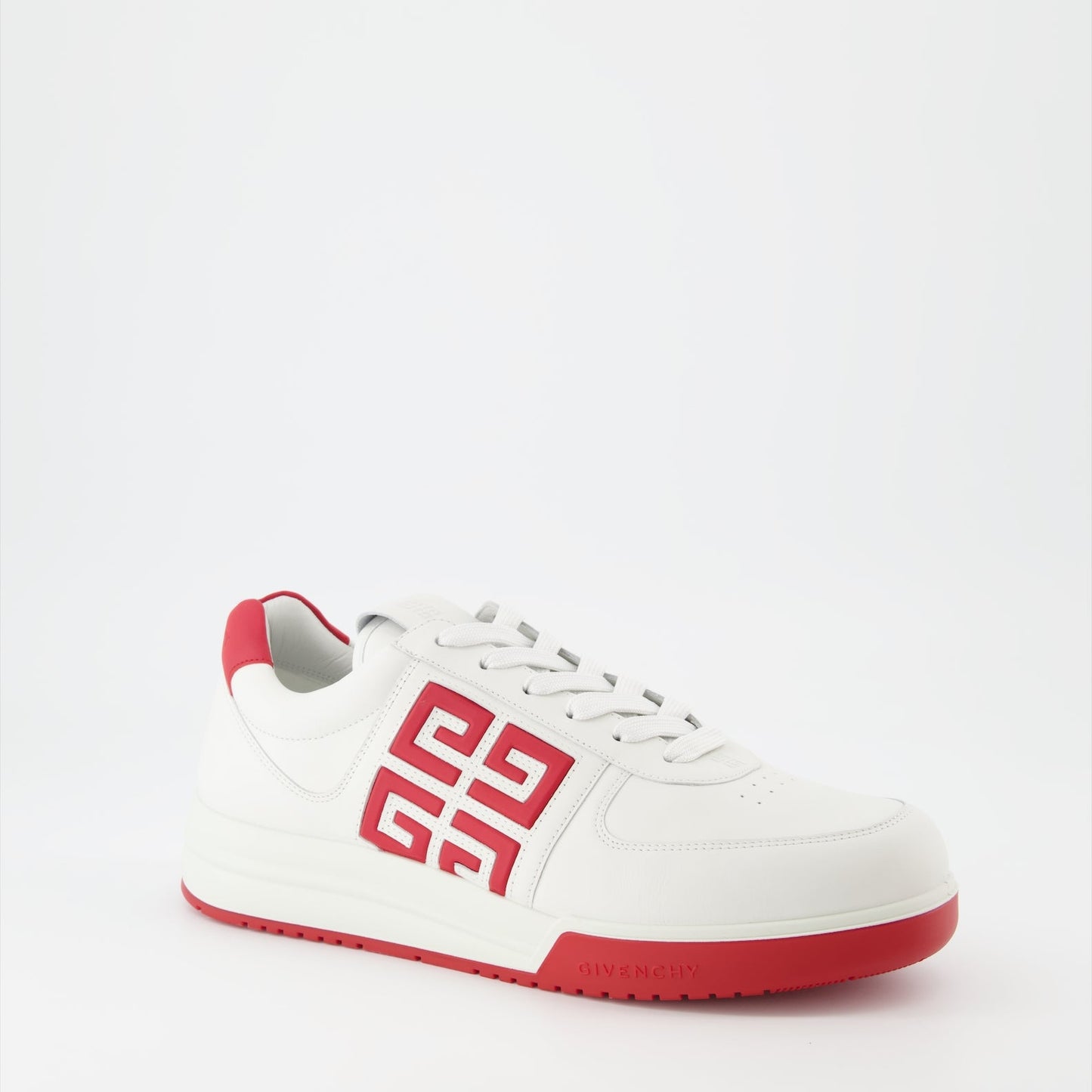 Givenchy sneakers, luxury men's footwear, red and white leather sneakers, 4G Givenchy, high-end men's fashion