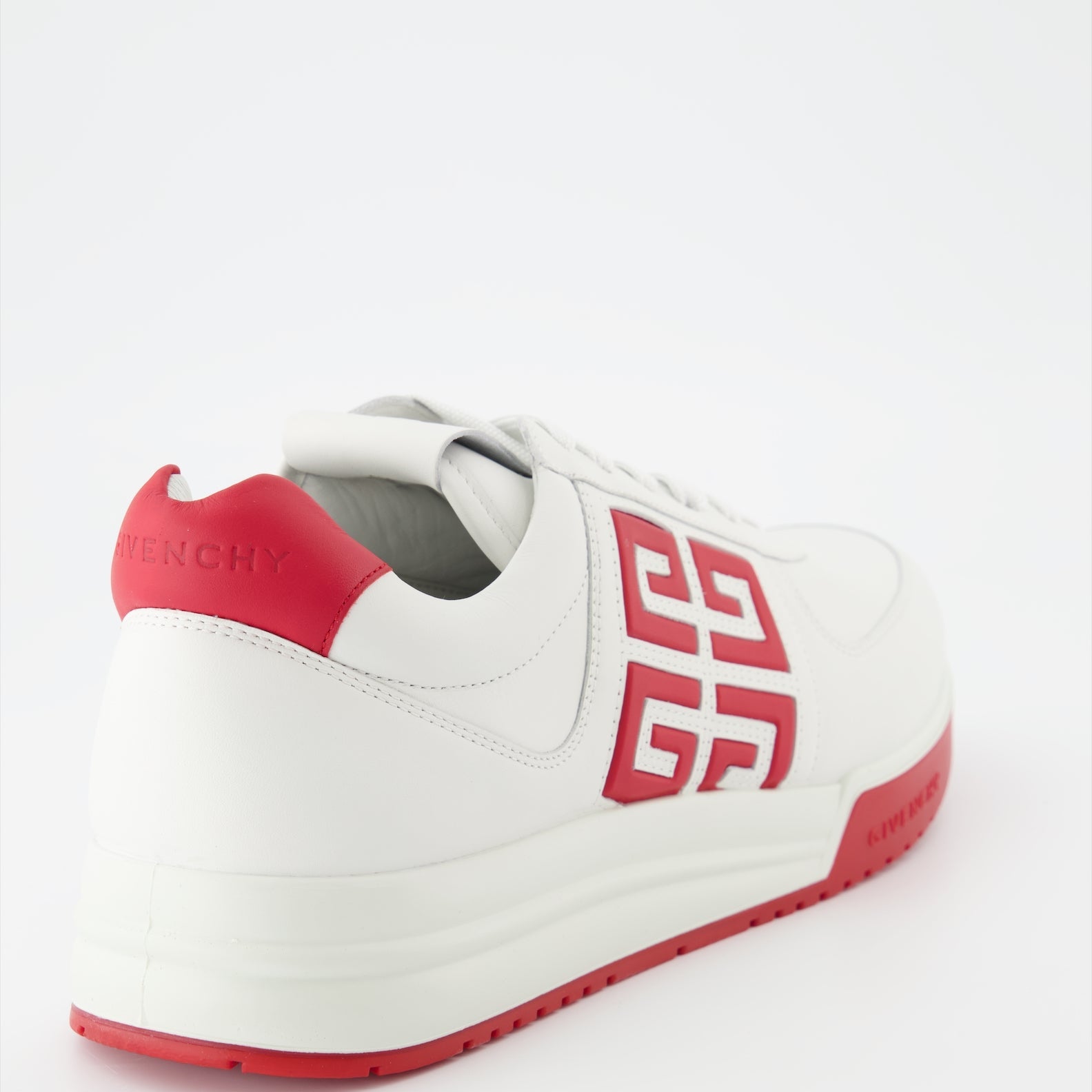 Givenchy sneakers, luxury men's footwear, red and white leather sneakers, 4G Givenchy, high-end men's fashion