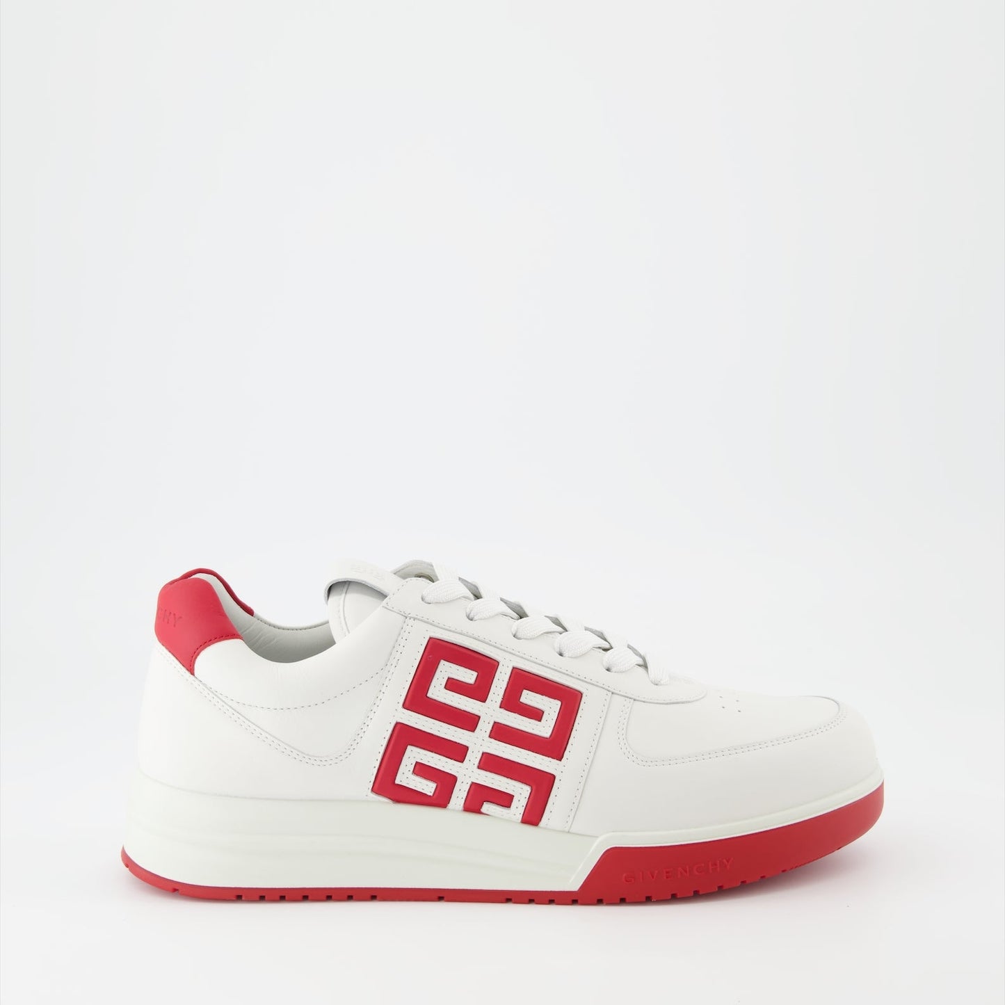 Givenchy sneakers, luxury men's footwear, red and white leather sneakers, 4G Givenchy, high-end men's fashion