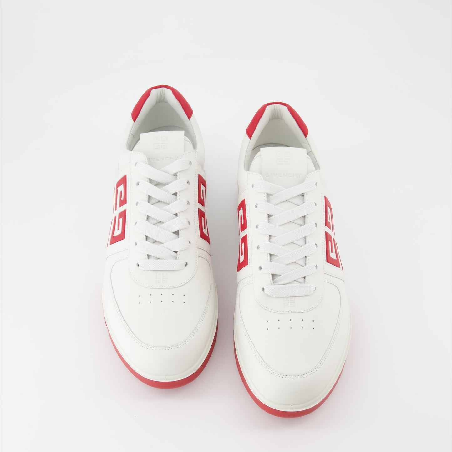 Givenchy sneakers, luxury men's footwear, red and white leather sneakers, 4G Givenchy, high-end men's fashion