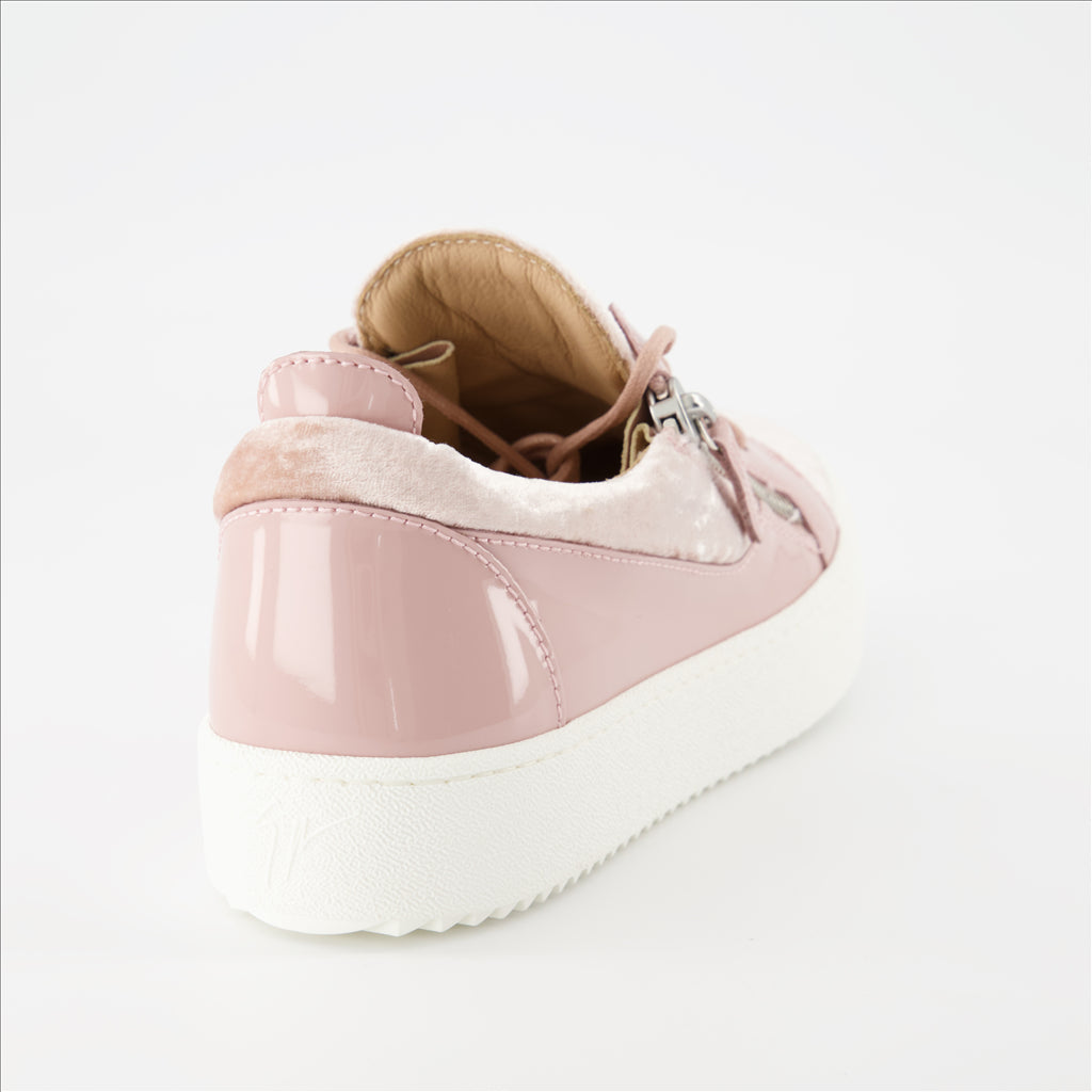 luxury sneakers, Giuseppe Zanotti, women's fashion, leather sneakers, high-end footwear