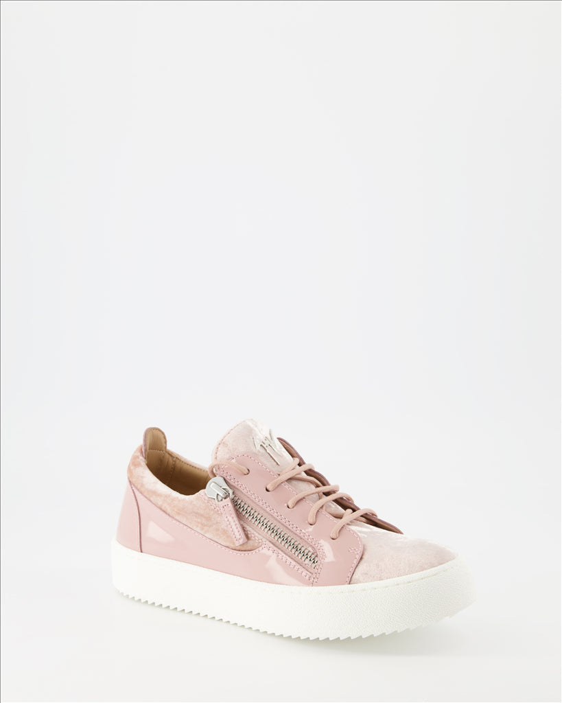 luxury sneakers, Giuseppe Zanotti, women's fashion, leather sneakers, high-end footwear