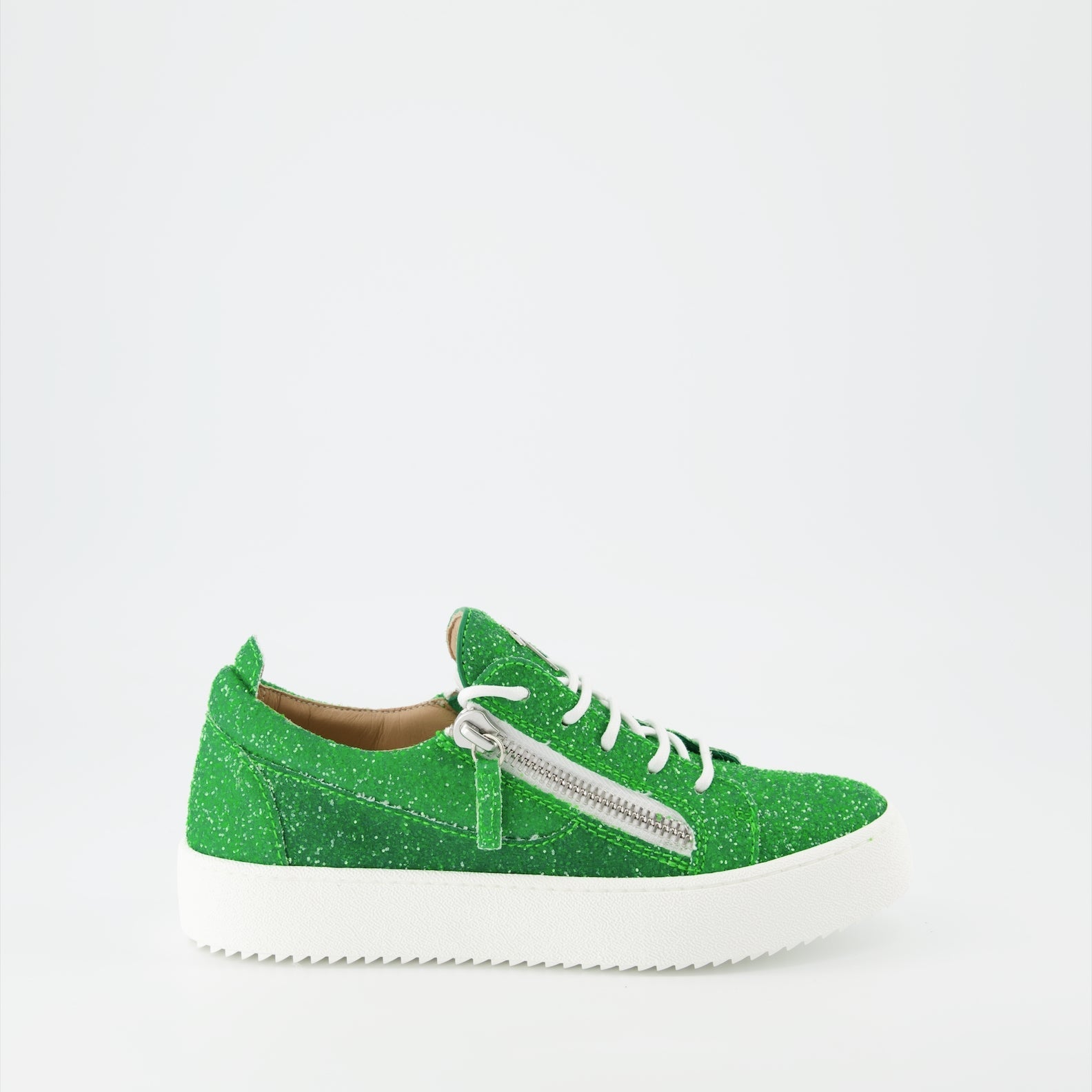 Gail Sneakers, Green Glitter, Giuseppe Zanotti, Luxury Shoes, Women's Fashion