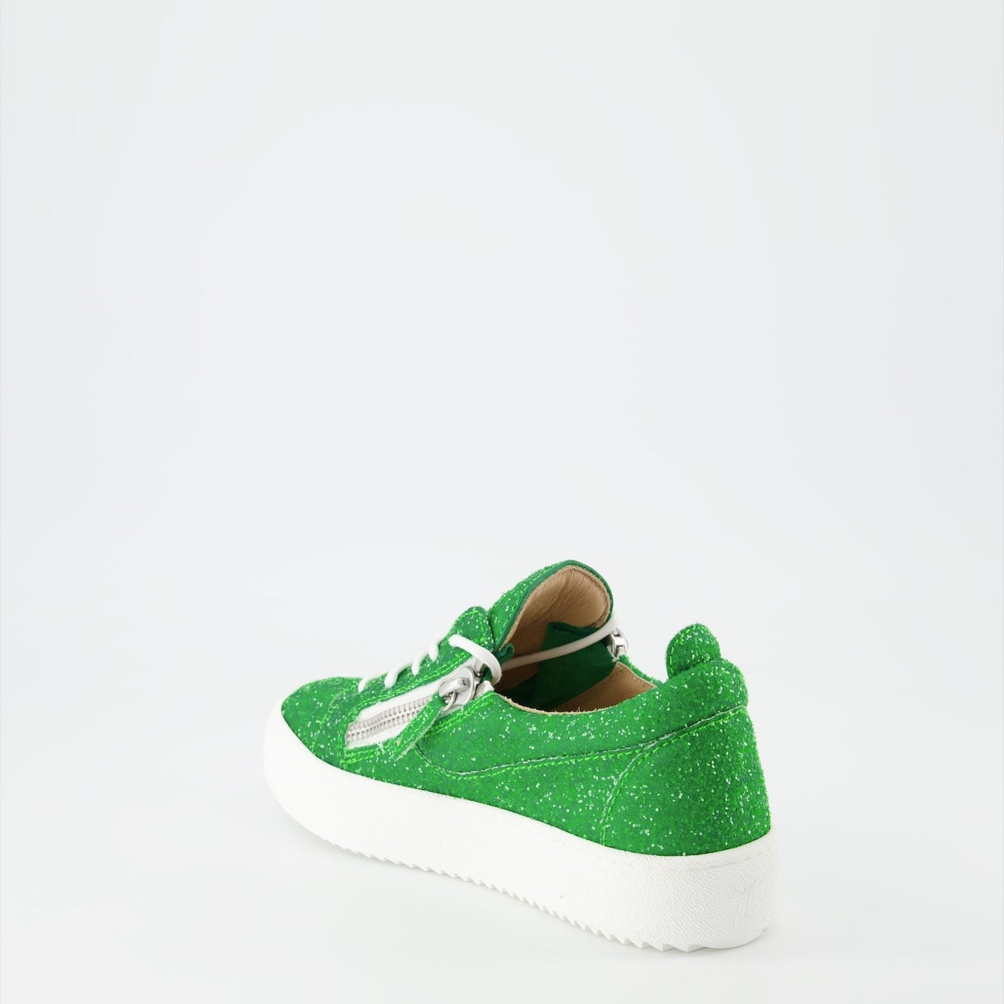 Gail Sneakers, Green Glitter, Giuseppe Zanotti, Luxury Shoes, Women's Fashion